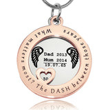 Always on My Mind Necklace - Memorial & Cremation Jewellery by Belle Fever