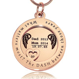 Always on My Mind Necklace - Memorial & Cremation Jewellery by Belle Fever