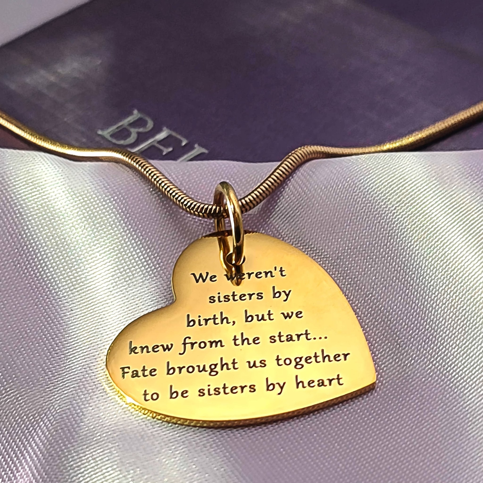 Bottom of My Heart Necklace - Mothers Jewellery by Belle Fever