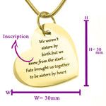 Bottom of My Heart Necklace - Mothers Jewellery by Belle Fever