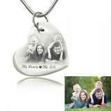 Bottom of My Heart Photo Necklace - Photo Jewellery by Belle Fever