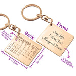 Calendar Handwriting Keyring - Keyrings by Belle Fever