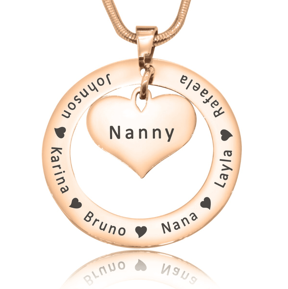 Circle My Heart Necklace - Mothers Jewellery by Belle Fever