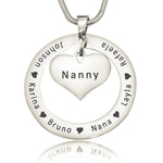 Circle My Heart Necklace - Mothers Jewellery by Belle Fever
