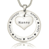 Circle My Heart Necklace - Mothers Jewellery by Belle Fever