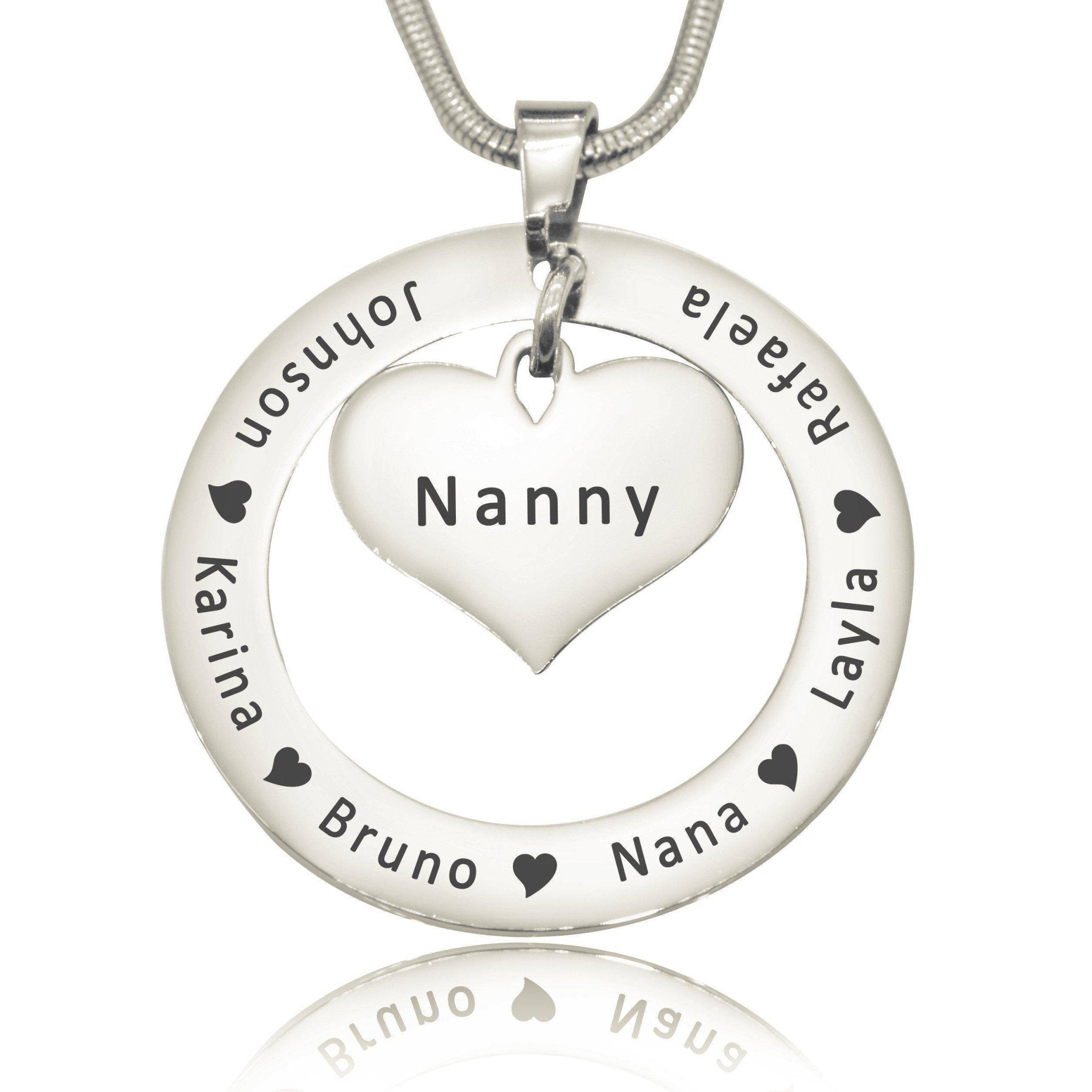 Circle My Heart Necklace - Mothers Jewellery by Belle Fever