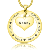 Circle My Heart Necklace - Mothers Jewellery by Belle Fever