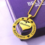 Circle My Heart Necklace - Mothers Jewellery by Belle Fever