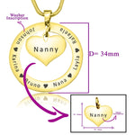Circle My Heart Necklace - Mothers Jewellery by Belle Fever