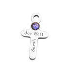 Cross Charm Birthstone for Dream Locket - Floating Dream Lockets by Belle Fever