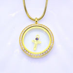 Cross Charm Birthstone for Dream Locket - Floating Dream Lockets by Belle Fever