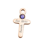 Cross Charm Birthstone for Dream Locket - Floating Dream Lockets by Belle Fever