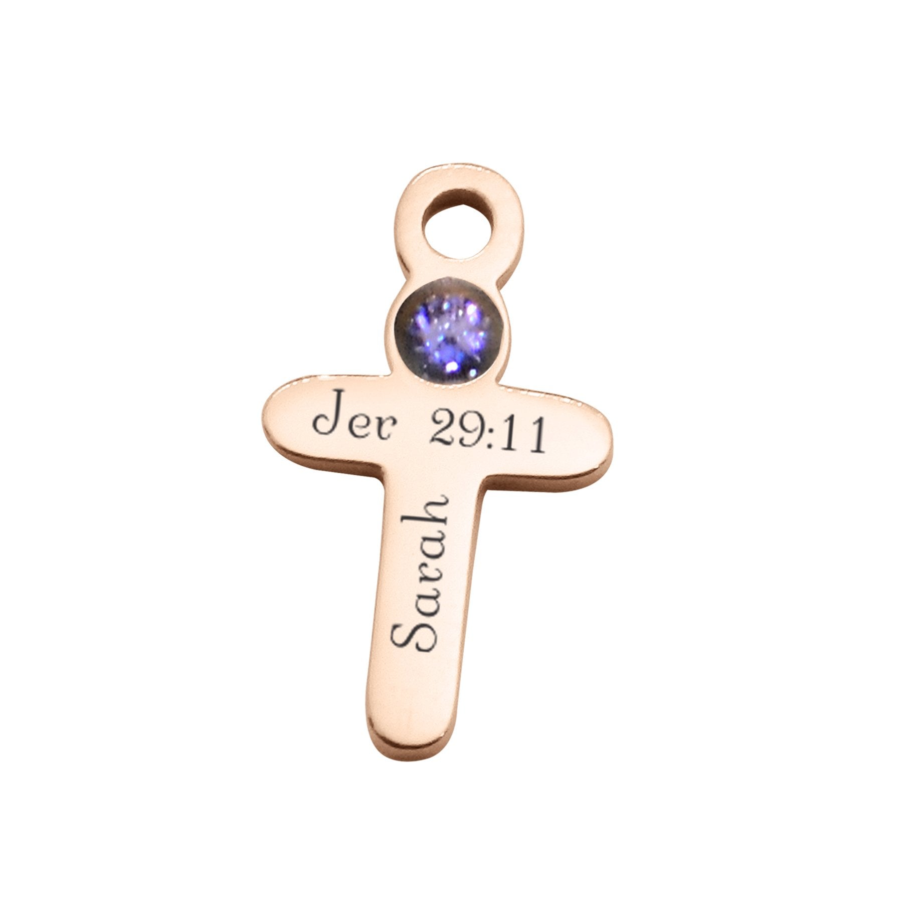 Cross Charm Birthstone for Dream Locket - Floating Dream Lockets by Belle Fever