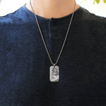 Custom Photo Dog Tag necklace - Photo Jewellery by Belle Fever