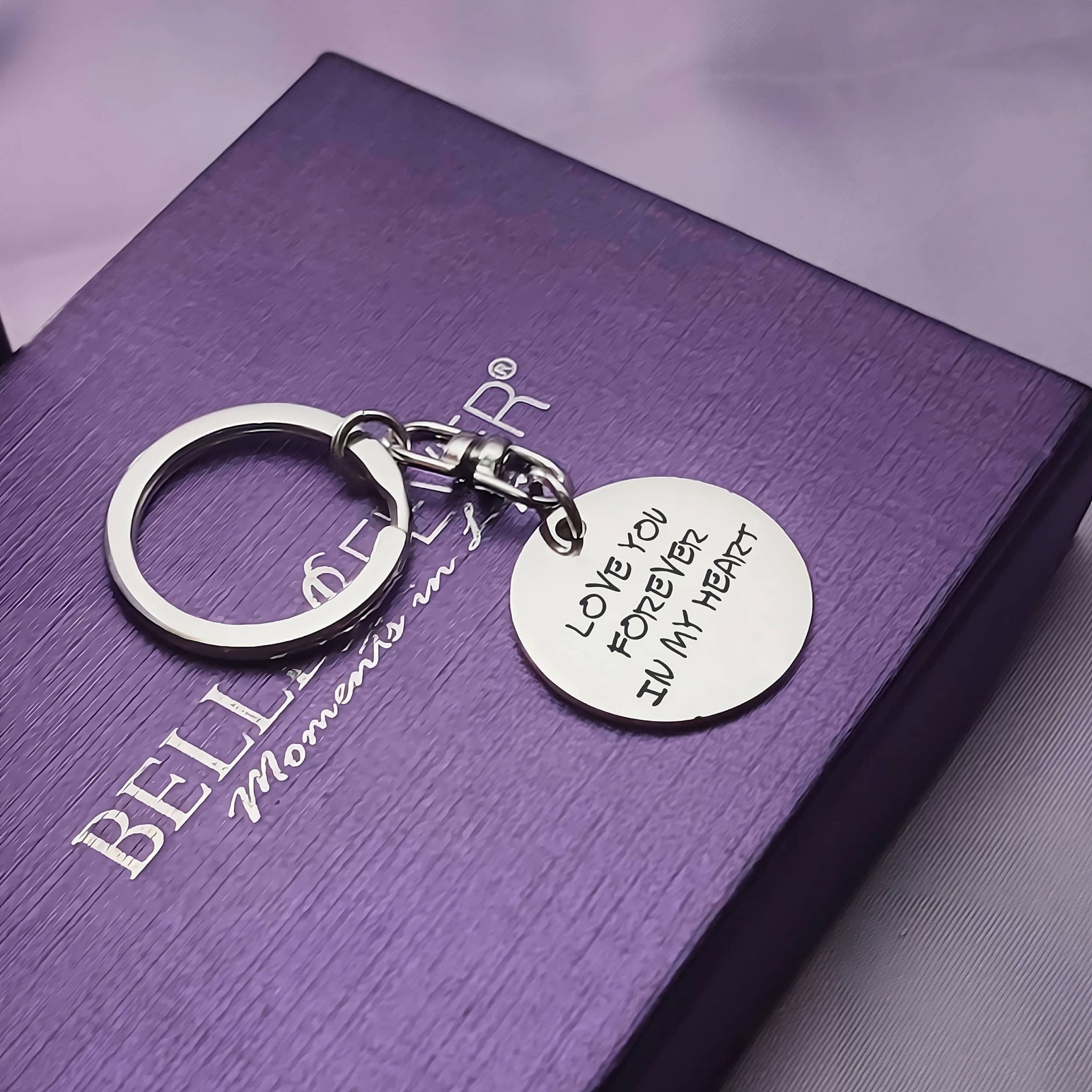 Disc Handwriting Keyring - Keyrings by Belle Fever