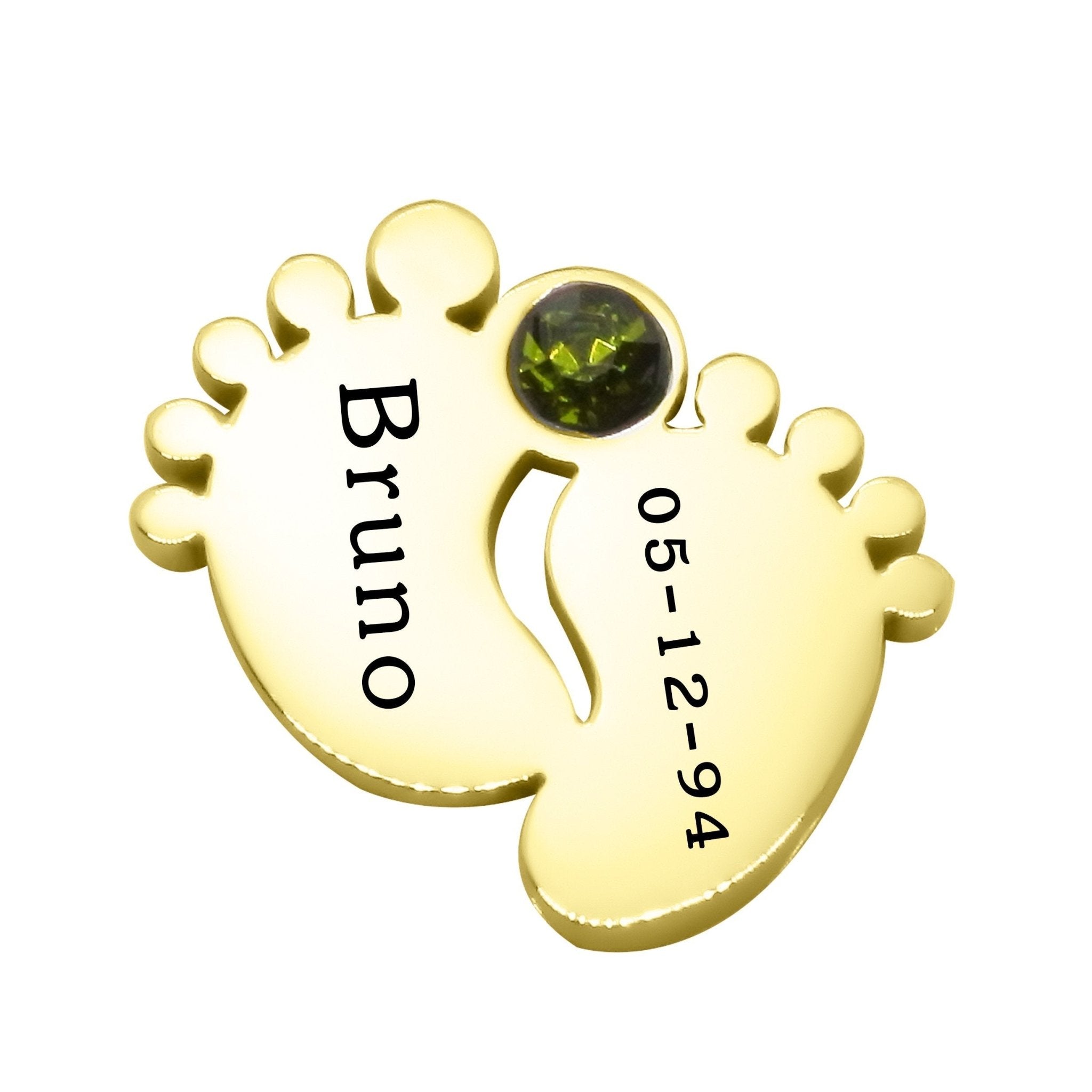 Feet Birthstone Charm for Dream Locket - Floating Dream Lockets by Belle Fever