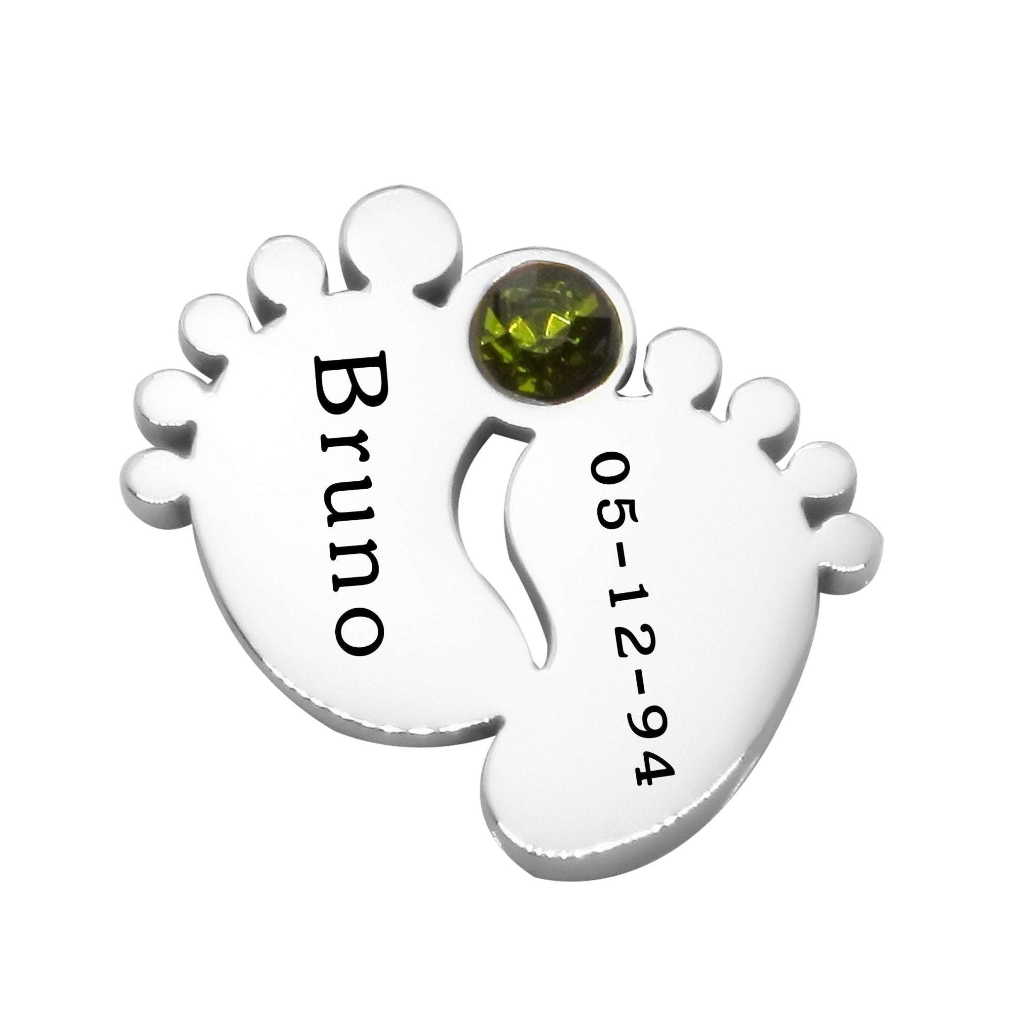 Feet Birthstone Charm for Dream Locket - Floating Dream Lockets by Belle Fever