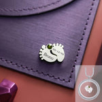 Feet Birthstone Charm for Dream Locket - Floating Dream Lockets by Belle Fever