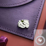 Feet Birthstone Charm for Dream Locket - Floating Dream Lockets by Belle Fever