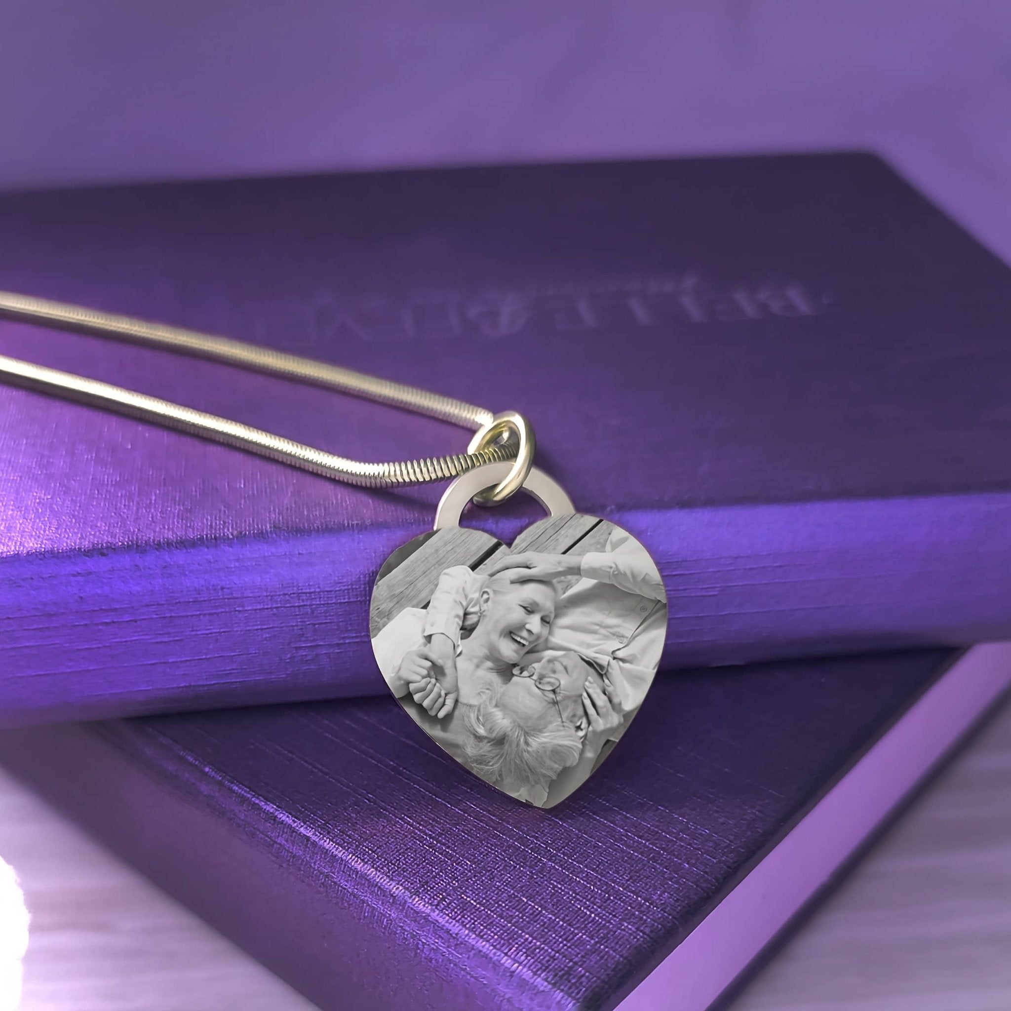 Forever in My Heart Photo Necklace - Photo Jewellery by Belle Fever