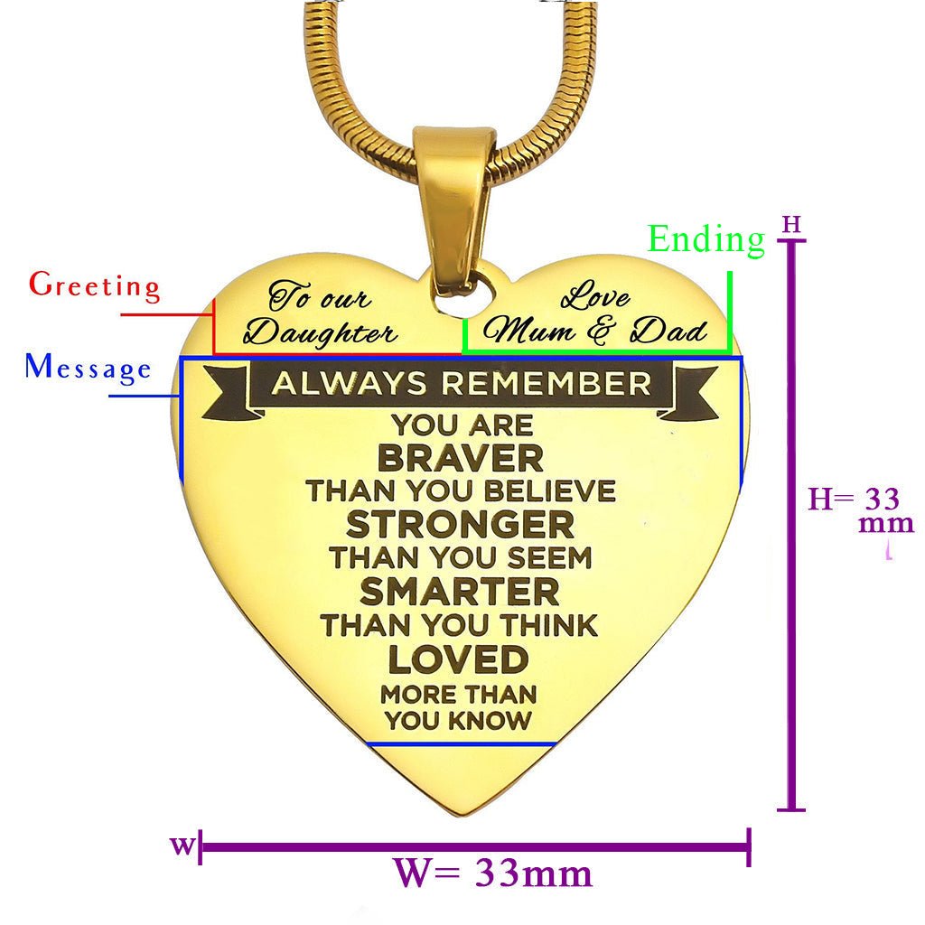 Heart Necklace - Always Remember - Memorial & Cremation Jewellery by Belle Fever