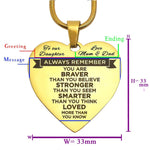 Heart Necklace - Always Remember - Memorial & Cremation Jewellery by Belle Fever