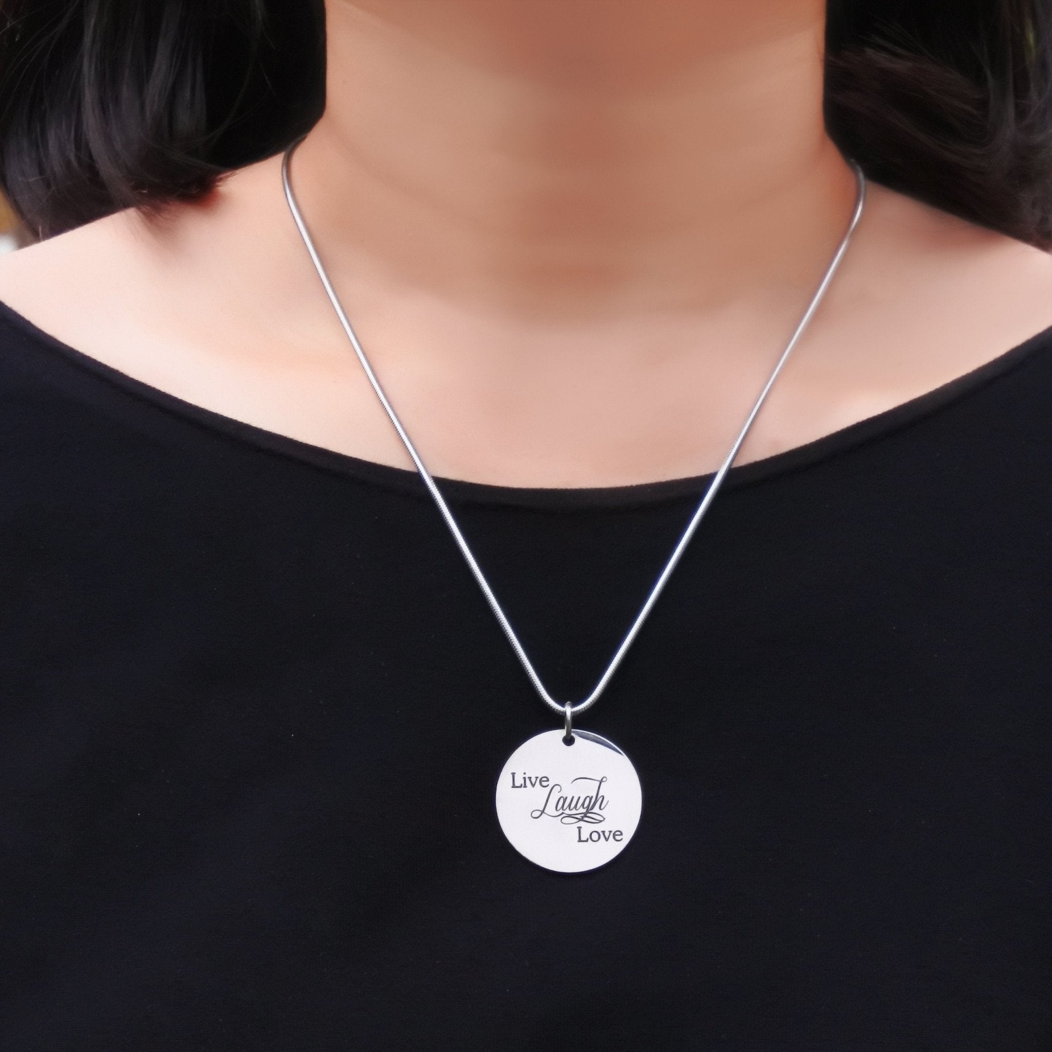Live Laugh Love Necklace (Not Personalised) - Mothers Jewellery by Belle Fever