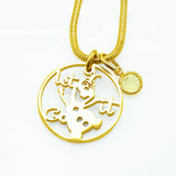 Melting Snowman Birthstone Necklace - Mothers Jewellery by Belle Fever