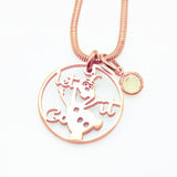 Melting Snowman Birthstone Necklace - Mothers Jewellery by Belle Fever