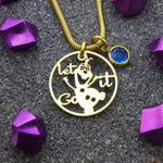 Melting Snowman Birthstone Necklace - Mothers Jewellery by Belle Fever