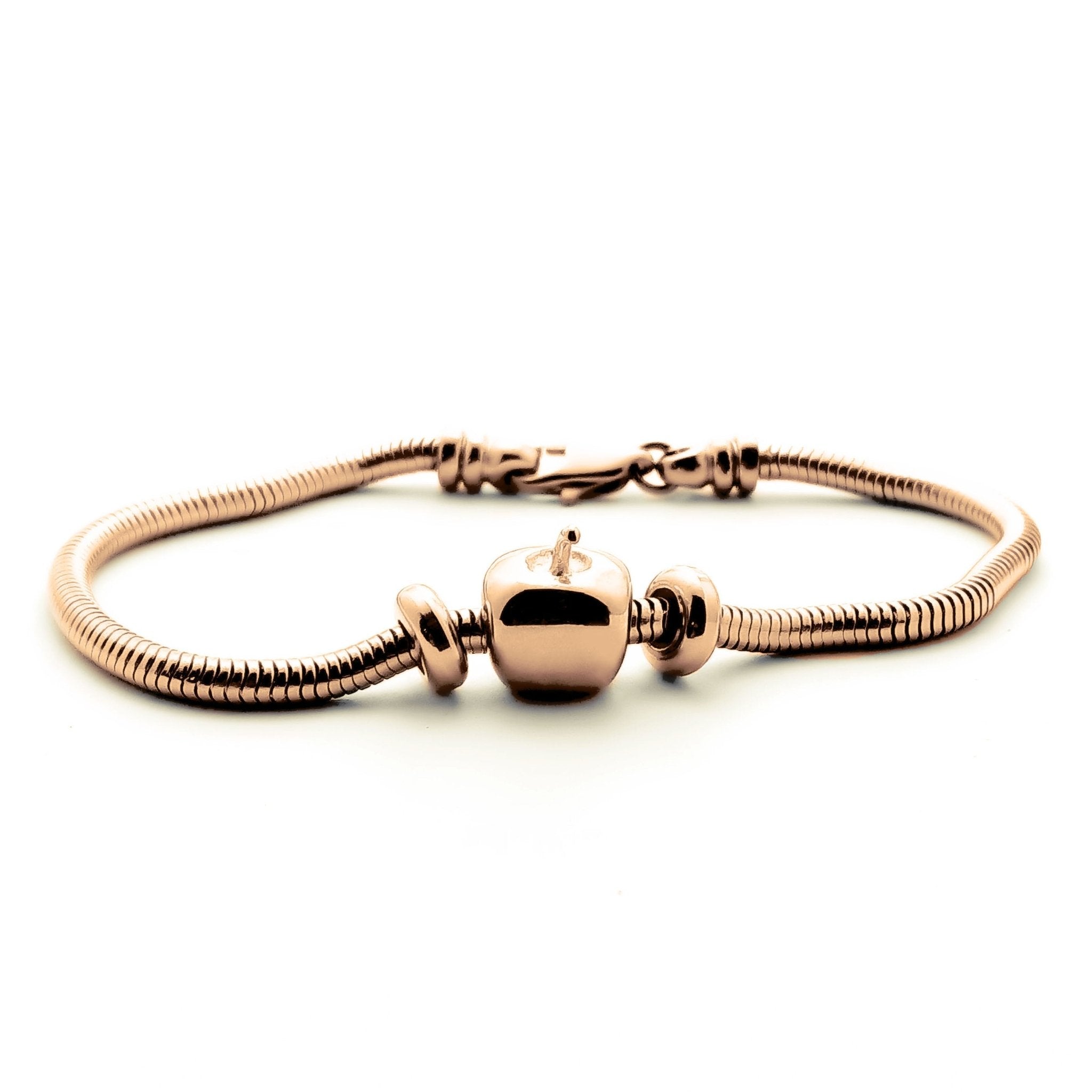 Moments Bracelet with Apple Charm - Moments Charm Bracelets by Belle Fever