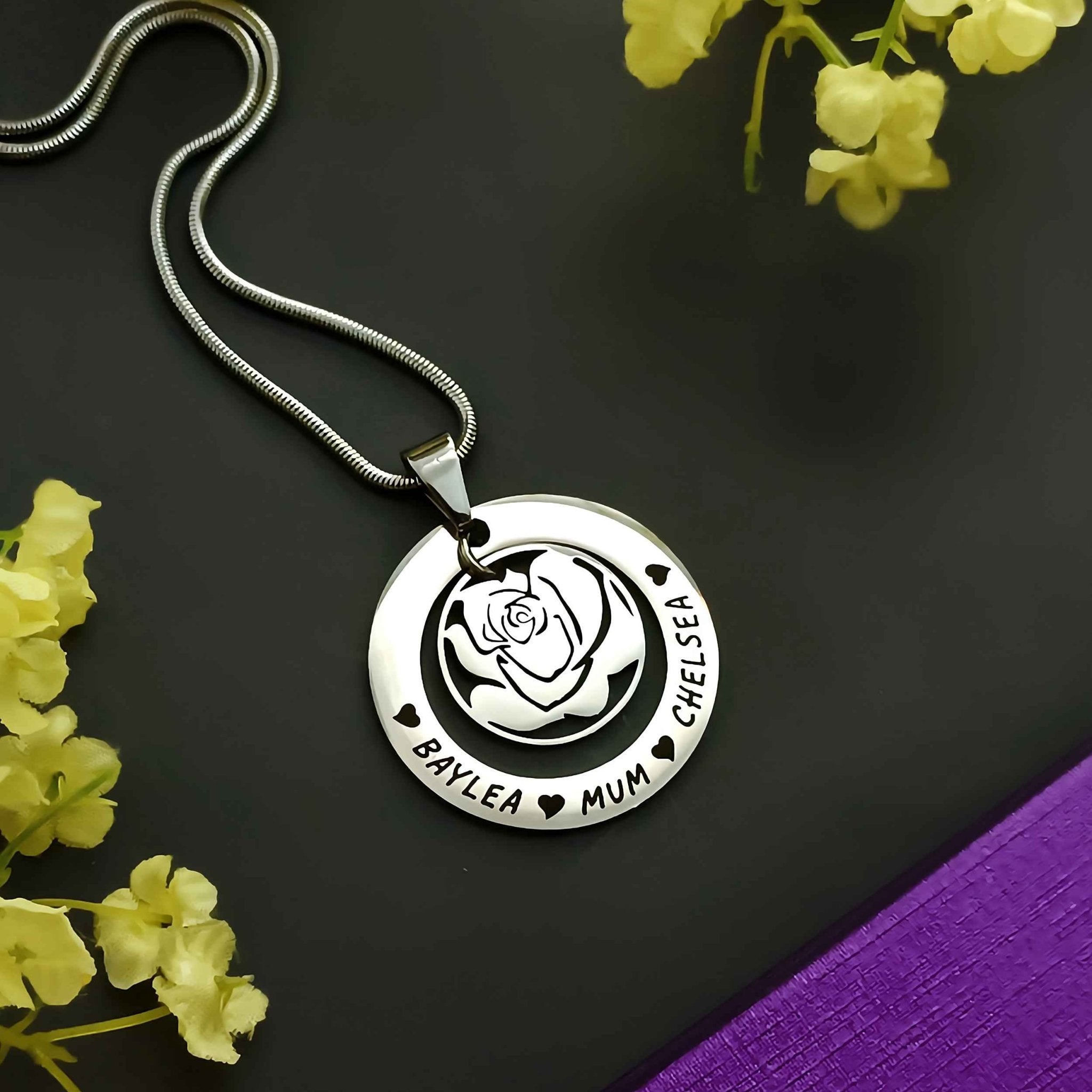 Beauty and the hot sale beast necklace rose gold