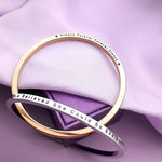 She Believed She Could | Inspirational Bangle - Bangles & Bracelets by Belle Fever