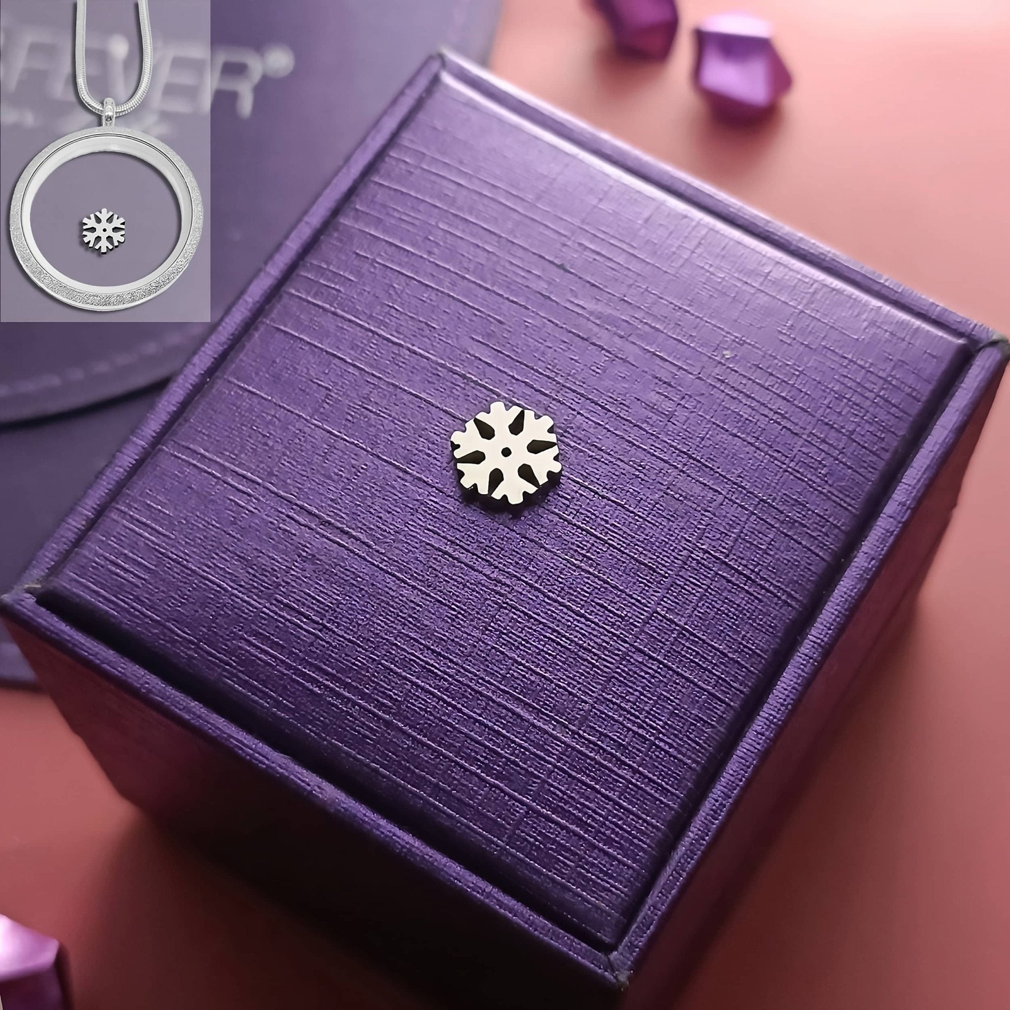 Snowflake Frozen Charm For Dream Locket - Floating Dream Lockets by Belle Fever