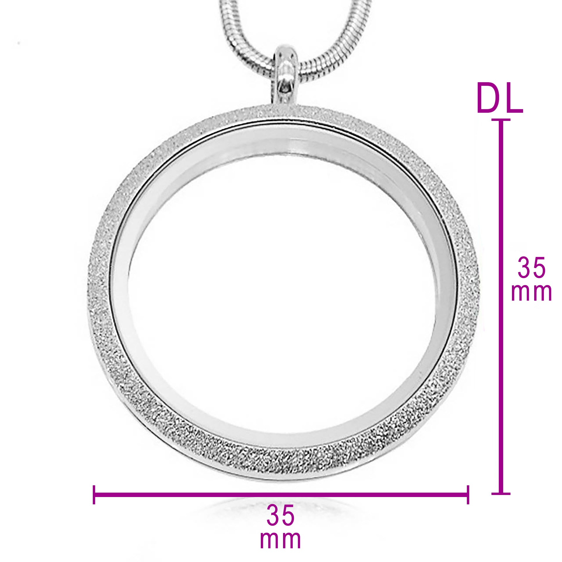 Sparkling Dream Locket Necklace - Floating Dream Lockets by Belle Fever