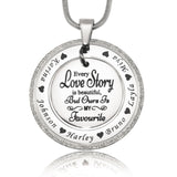 Sparkling Love Story Necklace - Mothers Jewellery by Belle Fever