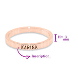 Stackable Personalised Classic Ring - Rings by Belle Fever