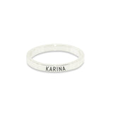 Stackable Personalised Classic Ring - Rings by Belle Fever