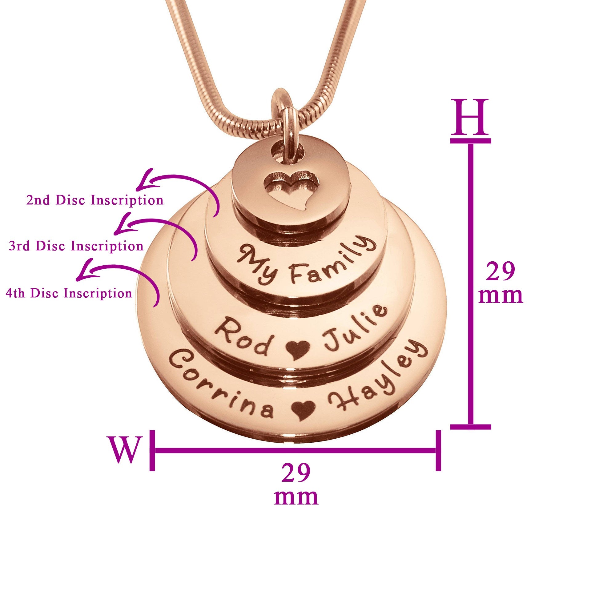 Tower of Love Necklace - Mothers Jewellery by Belle Fever