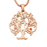 Tree of My Life Birthstones | Personalised Necklace with Names - Family Tree Necklaces by Belle Fever