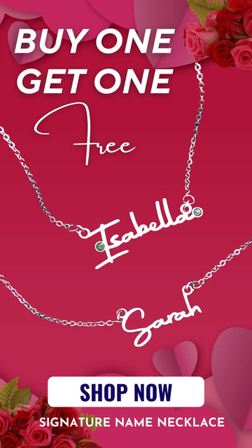 Signature Name Necklaces Buy One Get One Offer by Belle Fever Personalised Jewellery