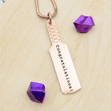 Cricket Bat Name Necklace