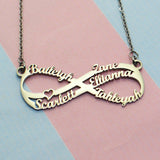 Double Infinity Name Necklace