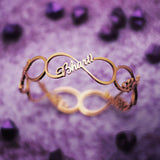 Endless Single Infinity Name Bangle