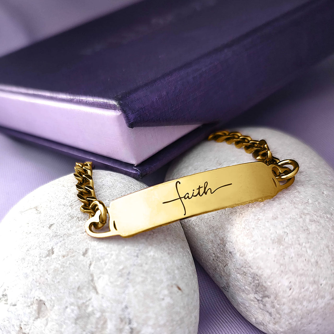 Faith Heart Tag Bracelet