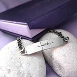 Faith Heart Tag Bracelet