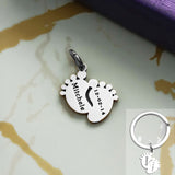 Feet Charm for Keyring