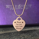 Forever In My Heart Handwriting Necklace