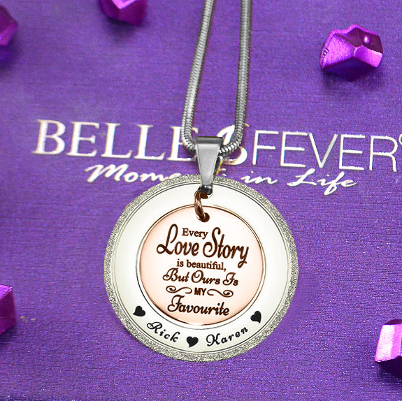 Sparkling Love Story Necklace