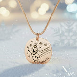 Melting Snowman Necklace